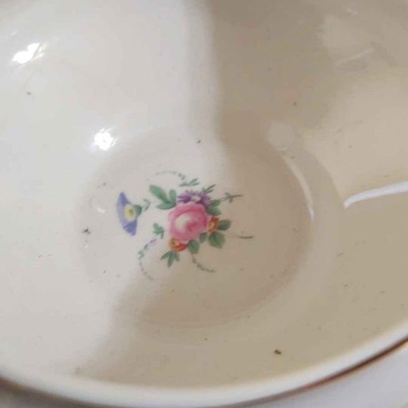 Vintage Old Ivory Syracuse China Selma Gravy Bowl and Plate. - Picture 6 of 9